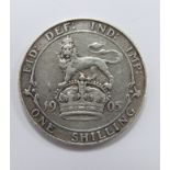 1905 Edward VII shilling, GF-VF
