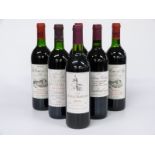 Six bottles of French red Bordeaux wine comprising three Chateau la Tour de By 1990 13% vol, Chateau