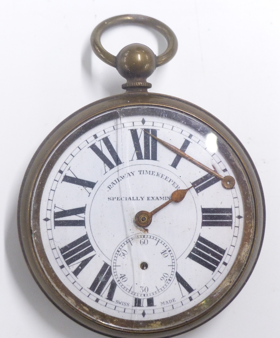 Fifteen various wrist and pocket watches including Timex, Terner, Swiss Army, Jaguar, Railway - Image 4 of 4