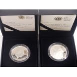 Two Royal Mint silver proof crowns comprising 2008 Prince of Wales and 2011 Prince Philip Duke of