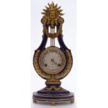 Marie-Antoinette style clock, 37cm tall