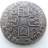 George I 1723 sixpence, SSC in angles reverse, VF