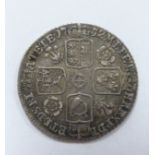 George II 1732 sixpence young head, roses and plumes reverse, GVF