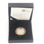 Royal Mint 2008 London Olympics 1908 silver proof two pound coin, in original case with certificate