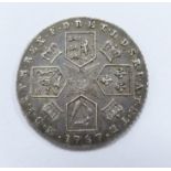 1787 George III sixpence with semee of hearts, VF