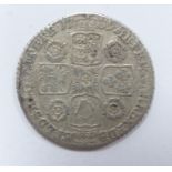 George II 1739 sixpence, young head roses in angles, reverse 'O over R' in legend, GF, NVF