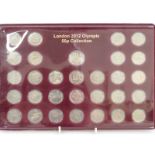 London Olympics 50p collection comprising 29 coins and medallion
