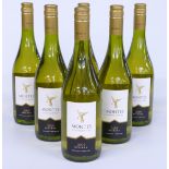Six 75cl bottles of 2009 Montes Chardonnay, Curico Valley, Chile, 75cl, 13.5% vol