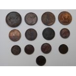 A quantity of Victorian bronze and copper pennies, halfpennies and farthings, VF-EF, includes an