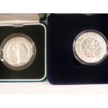 Two Royal Mint silver proof crowns, one 2003 Concorde, the other 2003 Coronation Jubilee, both in