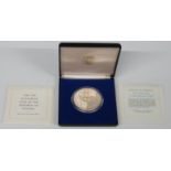 Franklin Mint Republic of Panama 20 Balboas cased sterling silver coin for 1979, 131g, with