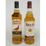 Two bottles of whisky comprising Bell's 8 year old and Famous Grouse, both 70cl, 40% vol