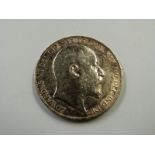 1902 Edward VII crown, some toning, VF-EF