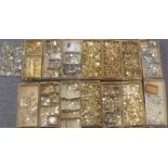 A very large quantity of gold plated and stainless steel wristwatch cases, all unused and most in