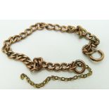 A 9ct gold bracelet, 4.8g