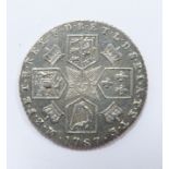 1782 George III sixpence with semee of hearts, VF