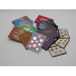 Ten Royal Mint UK coinage brilliant uncirculated coin sets 1970 - 1978 and some First Decimal