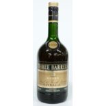 Three Barrels VSOP rare old French brandy, 1 litre, 40% vol