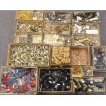 A very large collection of wristwatch cases, straps, bangles and parts, all unused, most in original
