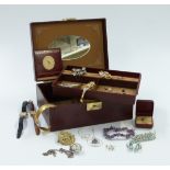 A collection of costume jewellery including silver earrings, watches, silver bangle etc