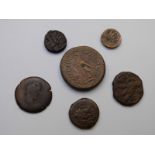 A small collection of ancient coins, Greek, Roman etc