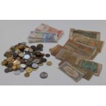 A collection of world coinage 19th century onwards includes 'holiday change' and redeemable Euros,
