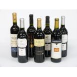 Seven bottles of Spanish red wine comprising three Castillo San Lorenzo Rioja, two 2001 and one 1994