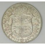 1924 George V half crown, NEF