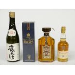 Four bottles of whisky comprising Glenkinchie 10 year old Lowland Scotch malt, 20cl, 43% vol,