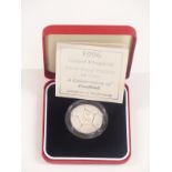 Royal Mint 1996 silver proof Piedfort two pound Celebration of Football coin, in original case