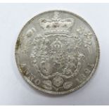 George IV 1821, first bust, first reverse sixpence, unc