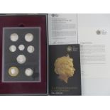 Royal Mint 2015 fourth circulating coinage portrait final edition silver proof coin set comprising