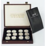 MDM HM Queen Elizabeth the Queen Mother silver proof coin collection in deluxe case with certificate