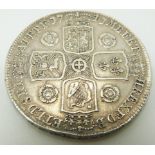 1741 George II crown, young head, roses in angles reverse, QUARTO edge, GF-NVF