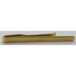 A 9ct gold tie clip, 3.7g