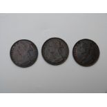 1881 Victorian bronze penny, Heaton Mint, VF-EF together with an 1882 Heaton Mint NEF with