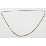 A 9ct rose gold necklace, 5.1g