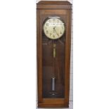 1930's Large wall clock by the International Time Recording Company, London.Ivory coloured dial with