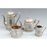 Plated tea set in the Indian style by James Dixon & Sons