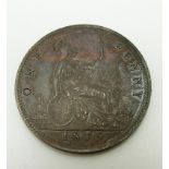 1879 Victorian later young head bronze penny, near unc, F97 (9+3)