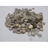 Approximately 2870g of pre 1947 UK silver coinage