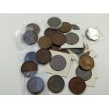 Various 1850s Victorian copper pennies to include 1851, 1854, 1855, 1858 and 1859, far colons, OT,