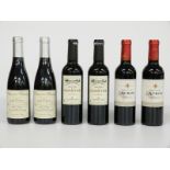 Connoisseurs Collection six, 375ml bottles of red wine comprising two 2007 Chateau de l'Hestrage