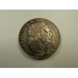 George III 1818 LIX crown, VF-EF