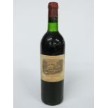 A bottle of Chateau Lafite Rothschild 1976 Pauillac, 73cl