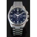 Omega Railmaster gentleman's automatic chronograph wristwatch ref. 2512.52.00 with luminous steel