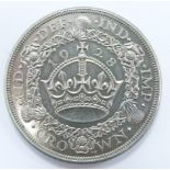 George V 1928 wreath crown, EF