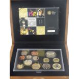 Royal Mint 2010 Executive Proof coin set comprising 13 coins, including two two pound, three one