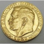 1928 German gold one Ducat coin, 3.5g