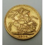 George V 1914 gold full sovereign